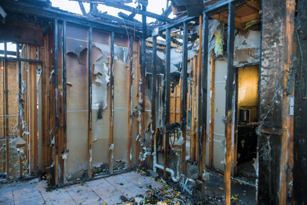 Professional Fire Board Up technician working in Montrose, PA